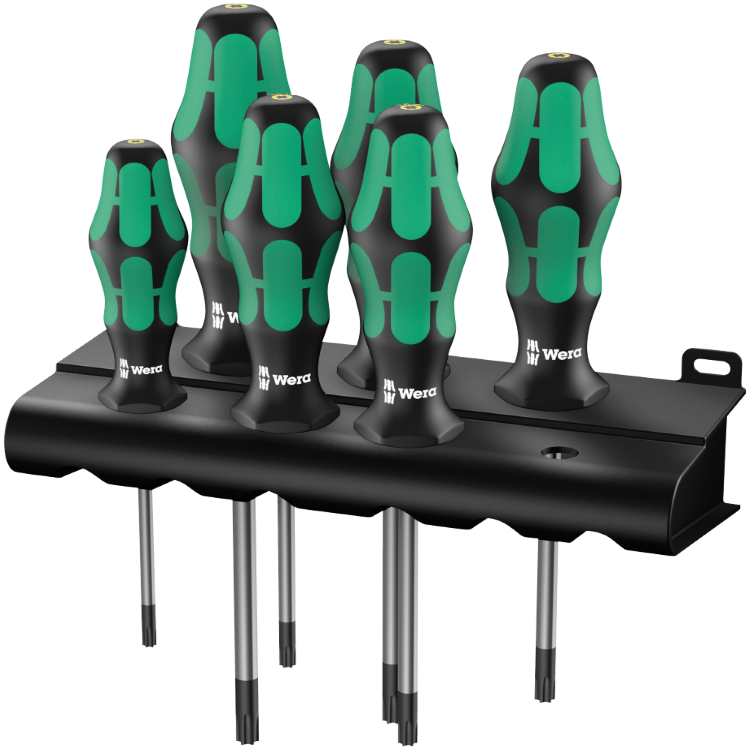 Набір викруток з функцією фіксації WERA KRAFTFORM PLUS 367/6 TORX HF, 05028059001