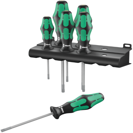 Набір викруток з функцією фіксації WERA KRAFTFORM PLUS 367/6 TORX HF, 05028059001