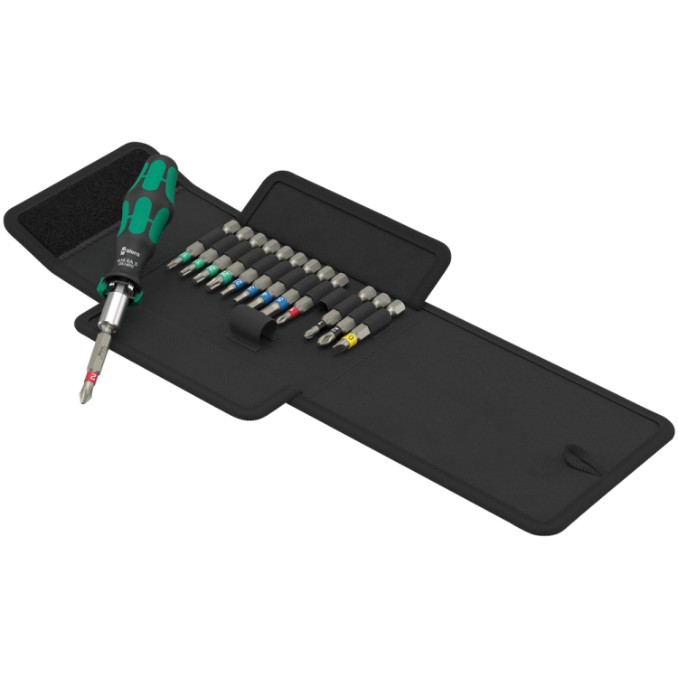 Набір викрутка з тріскачкою та бітами WERA Kraftform Kompakt 838 RA S Set 1, 05051060001