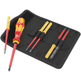 Викрутка зі змінними насадками WERA Kraftform Kompakt VDE 7 Universal 2 TIE Pozidriv PZ, 05006601001