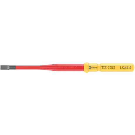 Змінна насадка діелектрична WERA Kraftform Kompakt VDE 60iS TIE Slim шліцева 5.5мм, 05006508001