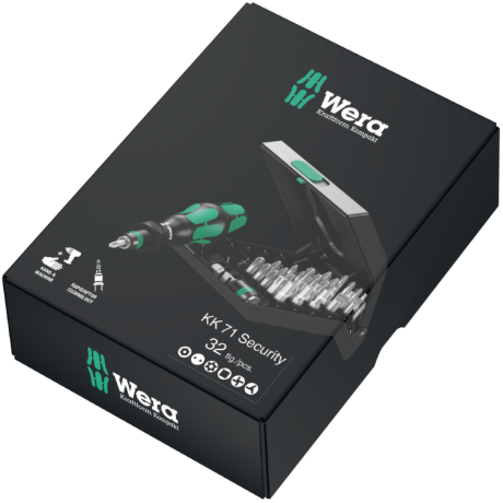 Набір WERA KRAFTFORM KOMPAKT 71 SECURITY, 05057111001