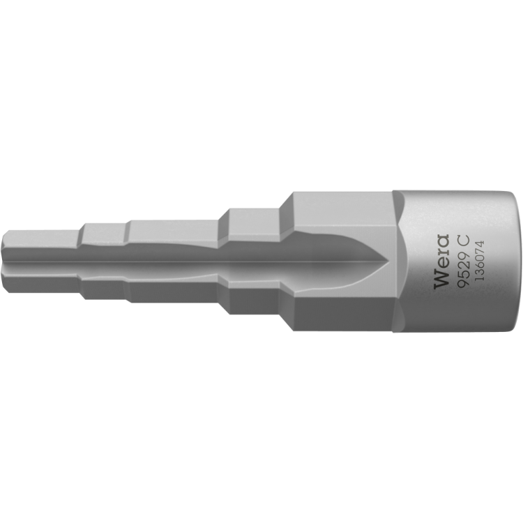 Ступінчатий ключ-насадка для сантехніка WERA 9529 C SB квадрат 1/2", 05136074001