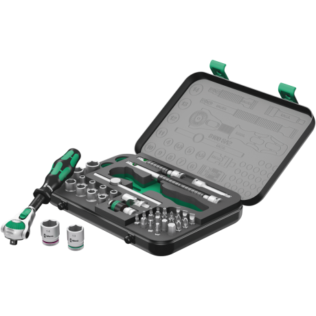 Набір WERA ZYKLOP SPEED 8100 SA 2, привід 1/4", 05003533001, метричний