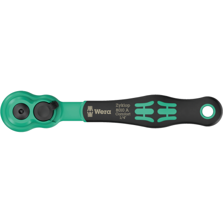 Тріскачка з перемикачем реверсу WERA 8010 A Zyklop Comfort квадрат 1/4, 05005600001