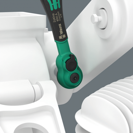 Тріскачка з перемикачем реверсу WERA 8010 A Zyklop Comfort квадрат 1/4, 05005600001
