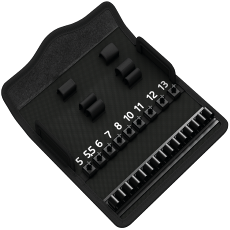 Набір WERA ZYKLOP METAL SWITCH 8100 SA 8, привід 1/4", 05004018001, метричний
