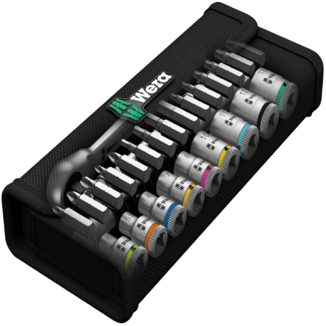 Набір WERA ZYKLOP METAL PUSH 8100 SA 7, привід 1/4", 05004017001, метричний