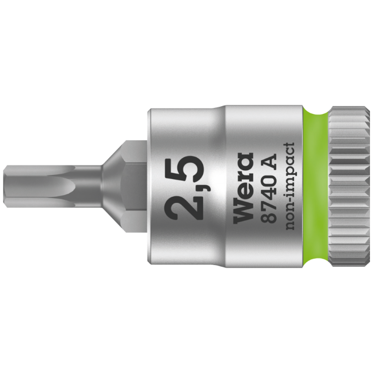 Викруткова головка HEX-Plus Zyklop 8740 A, з приводом 1/4", 2.5мм, 05003331001