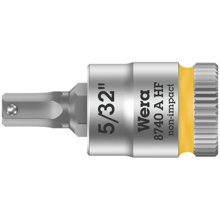 Викруткова головка Zyklop 8740 A HF, з приводом 1/4", з фіксуючою функцією, 5/32"×28.0мм, 05003385001