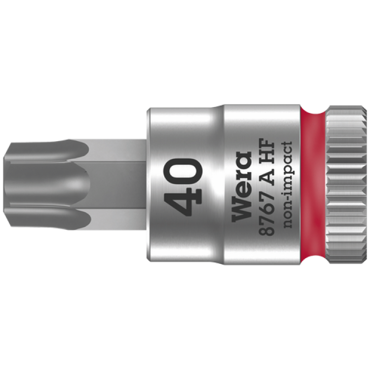 Викруткова головка Zyklop 8767 A HF TORX® з приводом 1/4", з фіксуючою функцією, 05003371001, TX40×28.0мм