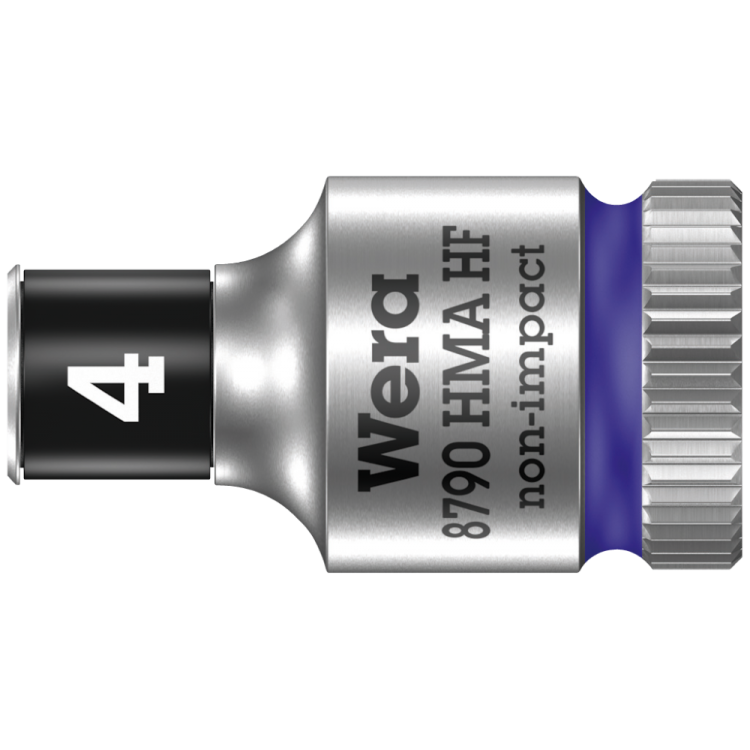  Торцева головка Zyklop 1/4" 8790 HMA HF, з фіксуючою функцією, 05003717001, 4.0x23.0мм