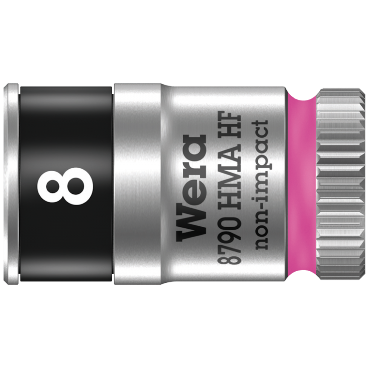  Торцева головка Zyklop 1/4" 8790 HMA HF, з фіксуючою функцією, 05003723001, 8.0x23.0мм