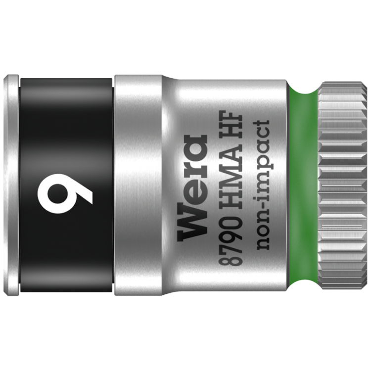  Торцева головка Zyklop 1/4" 8790 HMA HF, з фіксуючою функцією, 05003724001, 9.0x23.0мм