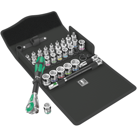 Набір Wera Zyklop Speed 8100 SB All-in, привід 3/8", 05003536001, метричний