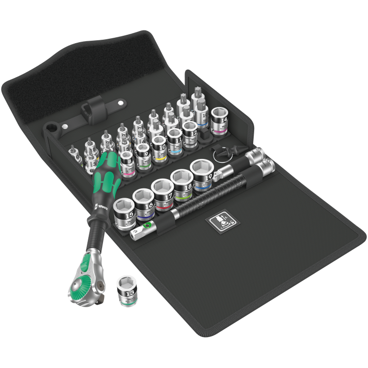 Набір Wera Zyklop Speed 8100 SB All-in, привід 3/8", 05003536001, метричний