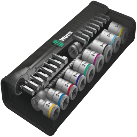 Набір WERA ZYKLOP METAL SWITCH 8100 SB 11, привід 3/8", 05004051001, дюймовий