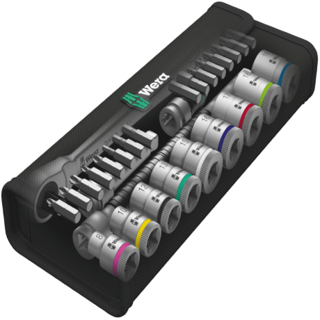 Набір WERA ZYKLOP METAL PUSH 8100 SB 7, привід 3/8", 05004047001, метричний