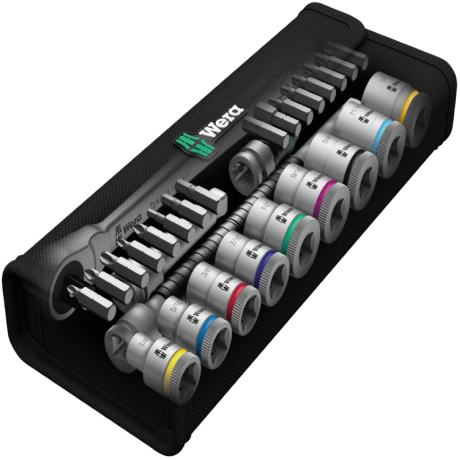 Набір WERA ZYKLOP METAL PUSH 8100 SB 10, привід 3/8", 05004050001, дюймовий