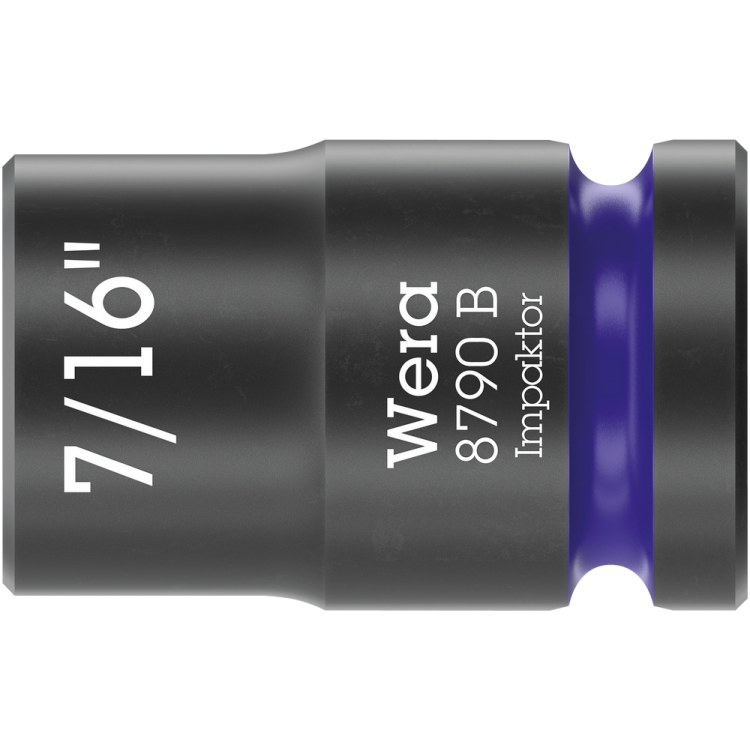 Торцева ударна головка WERA 8790 B Impaktor квадрат 3/8, №7/16, 05005517001