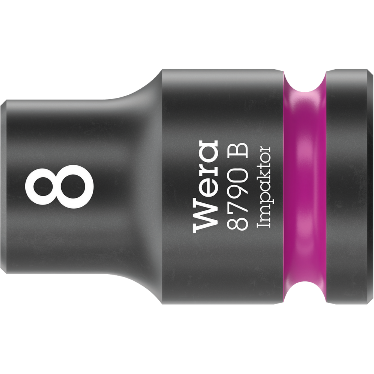 Торцева ударна головка WERA 8790 B Impaktor квадрат 3/8, №8, 05005500001