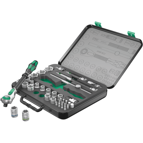 Набір WERA ZYKLOP SPEED 8100 SC 2, привід 1/2", 05003645001, метричний