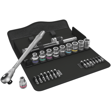 Набір WERA ZYKLOP METAL PUSH 8100 SC 10, привід 1/2", 05004080001, дюймовий