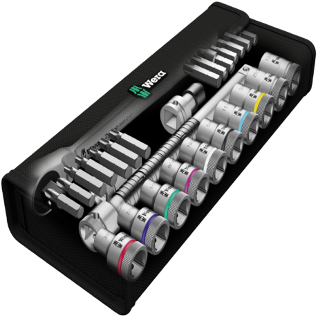 Набір WERA ZYKLOP METAL PUSH 8100 SC 10, привід 1/2", 05004080001, дюймовий