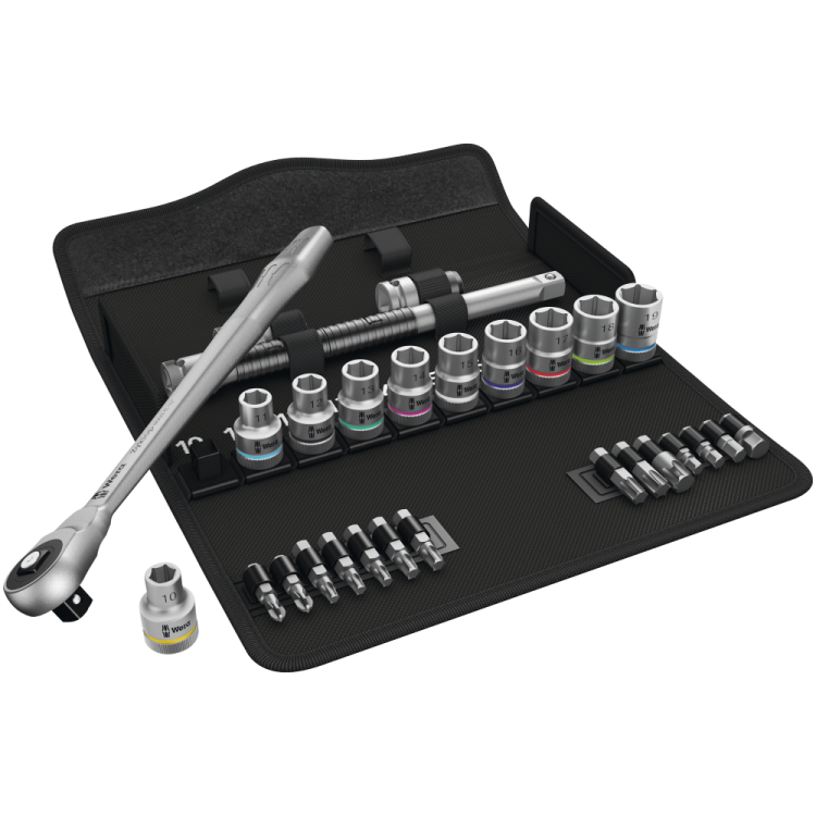 Набір WERA ZYKLOP METAL PUSH 8100 SC 7, привід 1/2", 05004077001, метричний