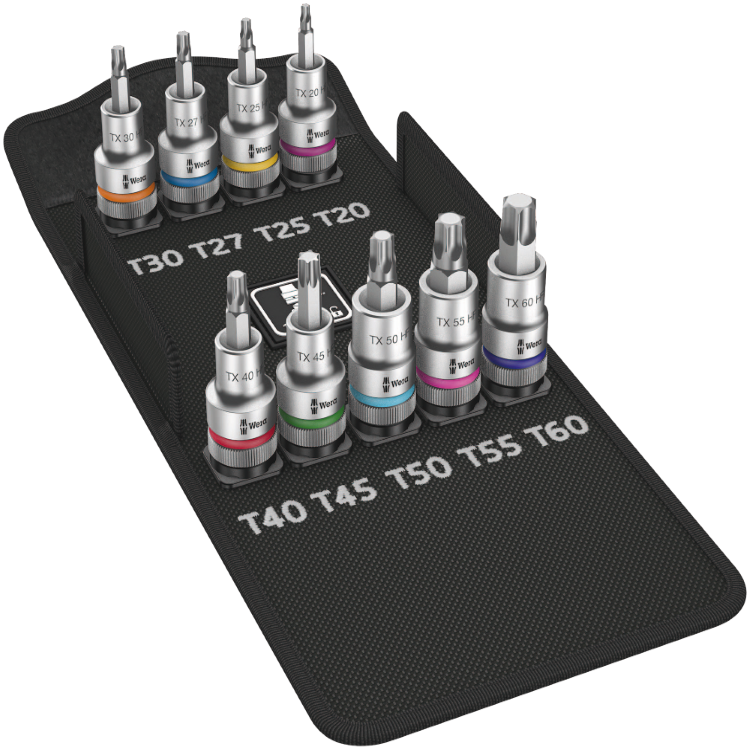 Набір викруткових головок Zyklop 8767 C TORX® HF 1, з фіксуючою функцією, 05004202001