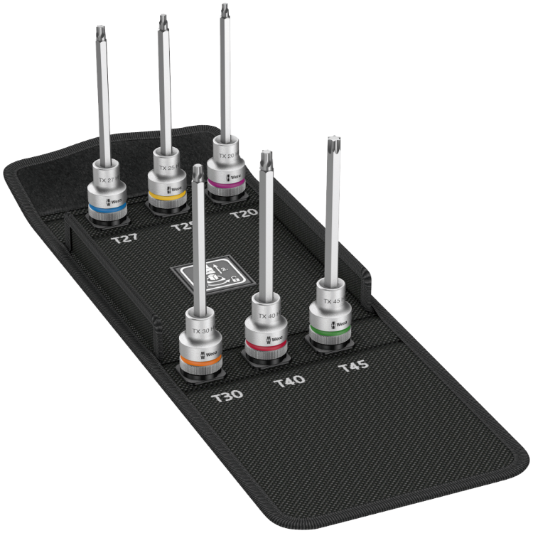 Набір викруткових головок Zyklop 8767 C TORX® HF 2, з фіксуючою функцією, 05004211001