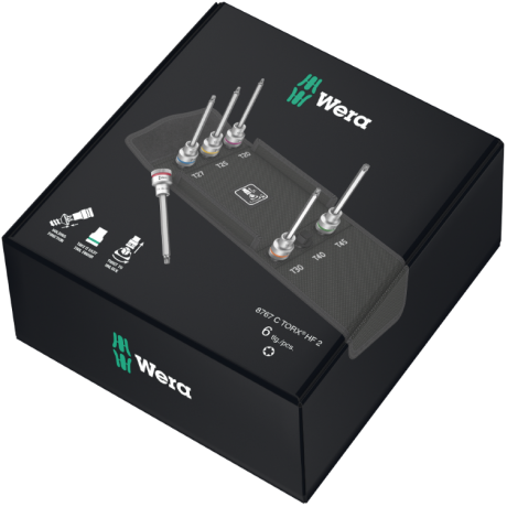 Набір викруткових головок Zyklop 8767 C TORX® HF 2, з фіксуючою функцією, 05004211001