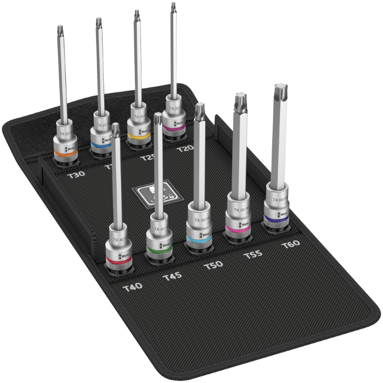Набір викруткових головок Zyklop 8767 C TORX® HF 3, з фіксуючою функцією, 05004212001