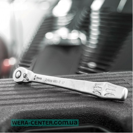 Набір WERA ZYKLOP METAL SWITCH 8100 SC 8, привід 1/2", 05004078001, метричний