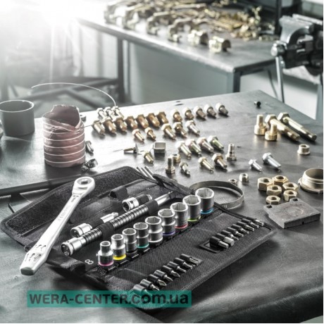 Набір WERA ZYKLOP METAL PUSH 8100 SB 7, привід 3/8", 05004047001, метричний