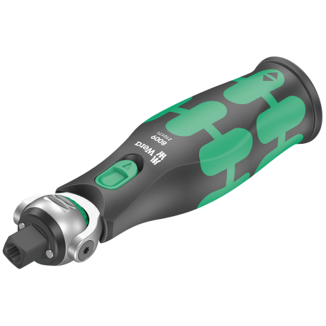 Компактна тріскачка 8009 WERA Zyklop Pocket 1, з вмонтованим магазином для біт, 05004280001