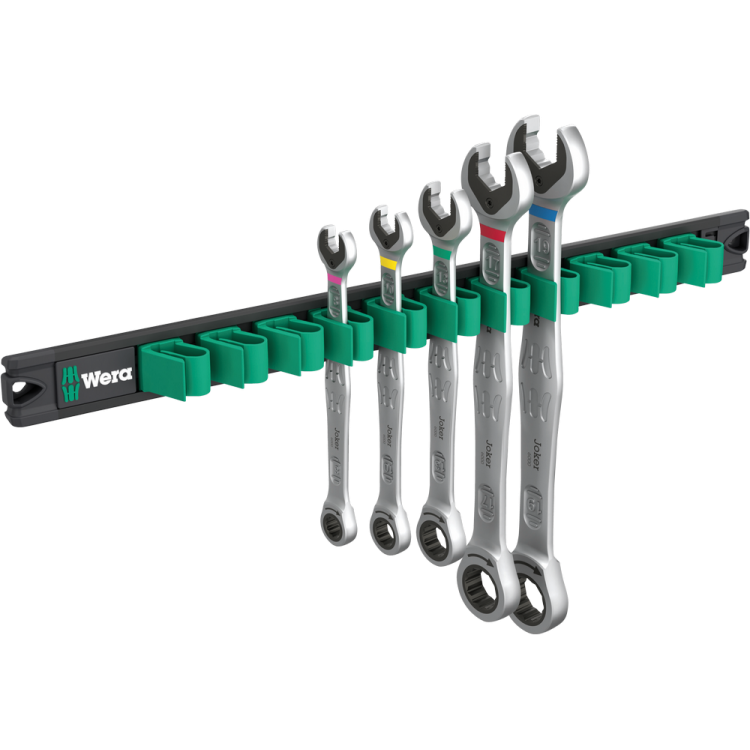 Набір ключів з тріскачкою WERA 9631 Magnetic rail 6000 Joker 2, 5шт, 05020015001