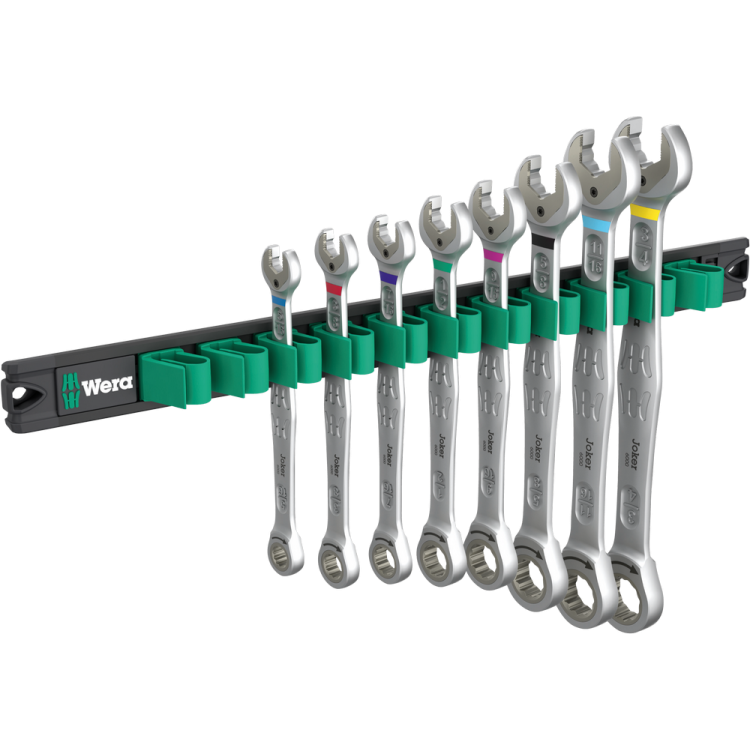 Набір ключів з тріскачкою WERA 9632 Magnetic rail 6000 Joker Imperial 1, 05020016001
