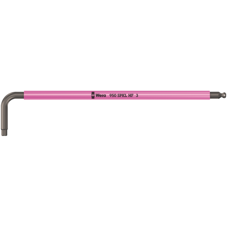 Г-подібний ключ WERA, 950 SPKL HF Multicolour, метричний, з фіксуючою функцією, 05022200001, 3.0×123мм