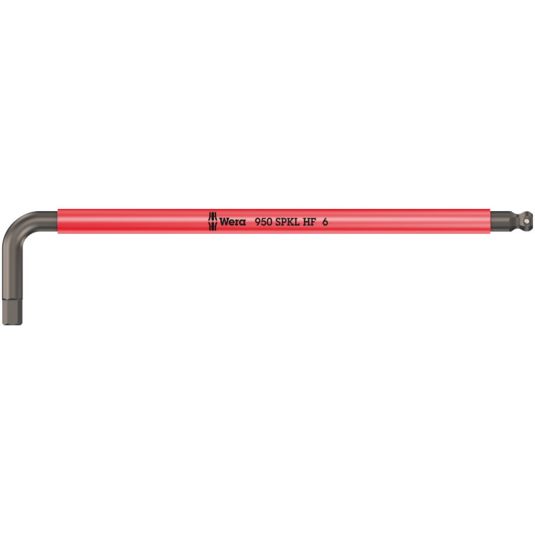 Г-подібний ключ WERA, 950 SPKL HF Multicolour, метричний, з фіксуючою функцією, 05022203001, 6.0×172мм