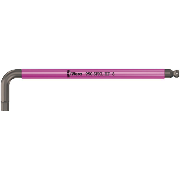 Г-подібний ключ WERA, 950 SPKL HF Multicolour, метричний, з фіксуючою функцією, 05022204001, 8.0×195мм