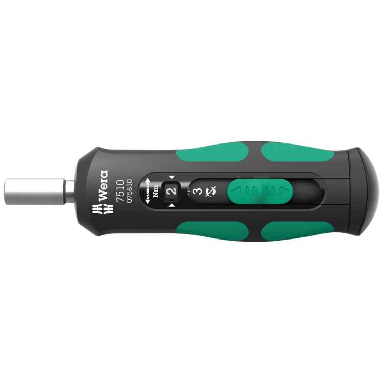 Динамометрична викрутка реверсна WERA 7510 Kraftform Safe-Torque Speed 1-3 Nm, 05075810001