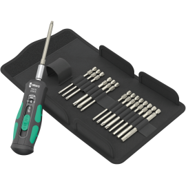 Викрутка динамометрична реверсна з бітами WERA 7515/16 Kraftform Safe-Torque Speed Universal 1, 05075851001