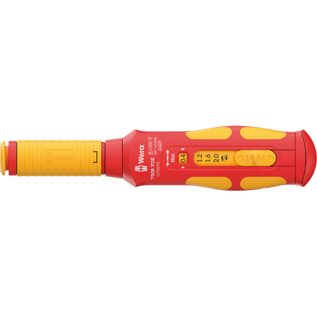 Викрутка динамометрична WERA 7508 VDE Kraftform Safe-Torque Speed 0.4-2.0 Nm, 05075870001