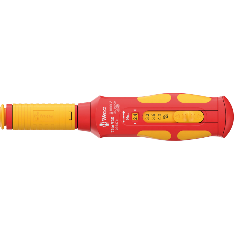 Викрутка динамометрична WERA 7516 VDE Kraftform Safe-Torque Speed 2.4-4.0 Nm, 05075876001