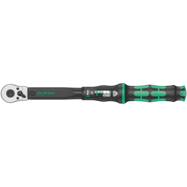 Динамометричний ключ з тріскачкою та реверсом Wera Click-Torque B 2, 05075611001