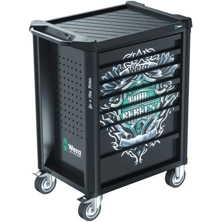 Візок інструментальний WERA, 9700 Tool Rebel 1, 78 предметів, 05150130001