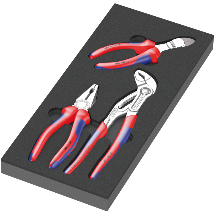 Ложемент укомплектований інструментом KNIPEX 1, WERA 9780, 3 предмети, 05150180001