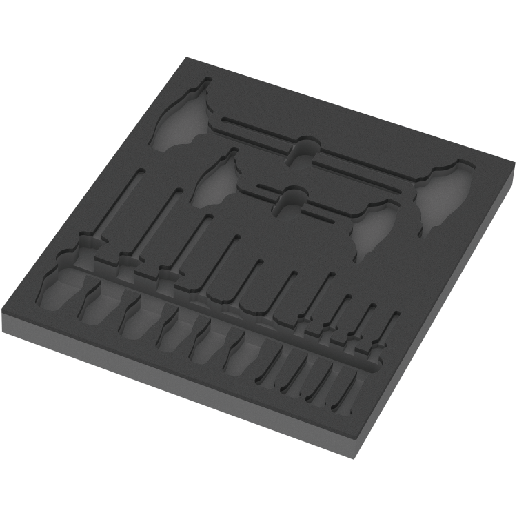 Ложемент 9812 WERA для набору TORX® HF 1, WERA 9712, 14 предметів, 05137312001